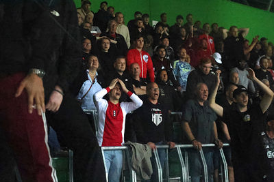 De gelijkmaker komt hard aan. © De Brouwer