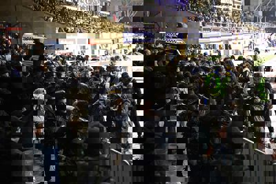 Het zorgt voor wat duw- en trekwerk met de stewards. © De Brouwer