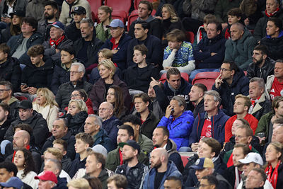 En Ajacieden op de tribune ook niet. © De Brouwer