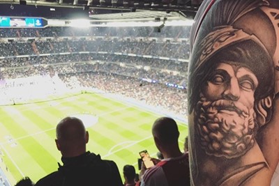 Wanneer kun je je tattoo beter fotograferen dan tijdens de 1-4 in Madrid? © Raymond van der Velde