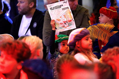 Natuurlijk waren er ook tekeningen voor de Sint en pieten. © De Brouwer