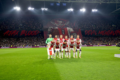 Mooie achtergrond voor deze elftalfoto. © De Brouwer