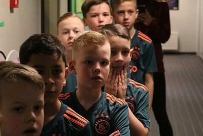 Ook hier is de spanning nog volop aanwezig. Geweldig! © Ajax Kids Club