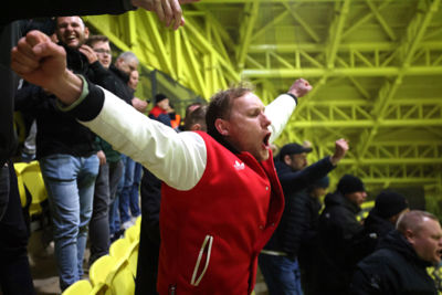 Of we blij zijn met de late zege? Oh, jazeker! © De Brouwer