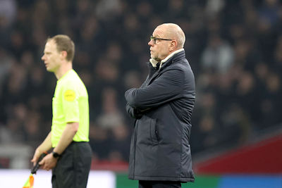 Grim zegt achteraf dat Ajax fysiek werd afgetroefd. © De Brouwer