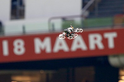 Ajax - PSV was ook de wedstrijd van de drone. © De Brouwer