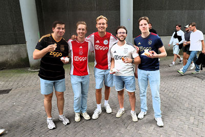 Op naar de eerste Europese thuiswedstrijd van het seizoen. © SV Ajax