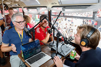 Hier wordt een extra editie van de Ajax Life Podcast opgenomen. © Pro Shots