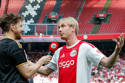 Hier vertelt Brandt dat hij zin heeft om in de Johan Cruijff Arena te gaan voetballen. © Pro Shots